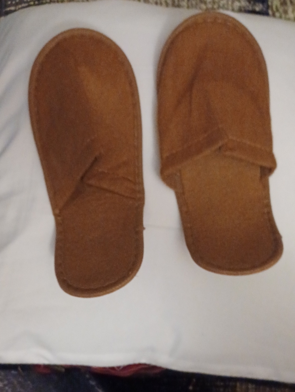 4/$30 New Lighter Brown Cozy Open-Back Slippers - O/S (Travel)